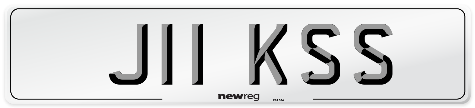 J11 KSS Number Plate from New Reg